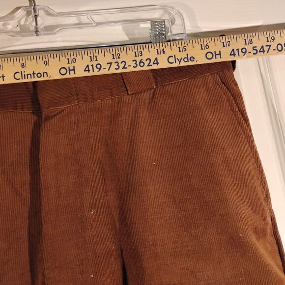 St. John's Bay vintage corduroy pants mens 36x32 brown 90's straight leg NWT - Picture 5 of 9